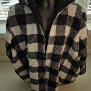 Cozy Plaid Sherpa Jacket